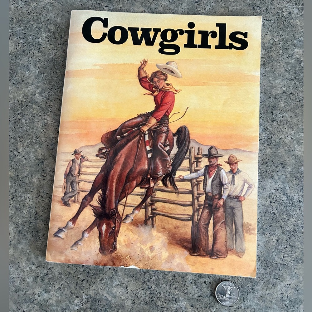 📕 Vintage Cowgirls Coloring Book [Ubet Tomb] Western Decor Book, Out of Print